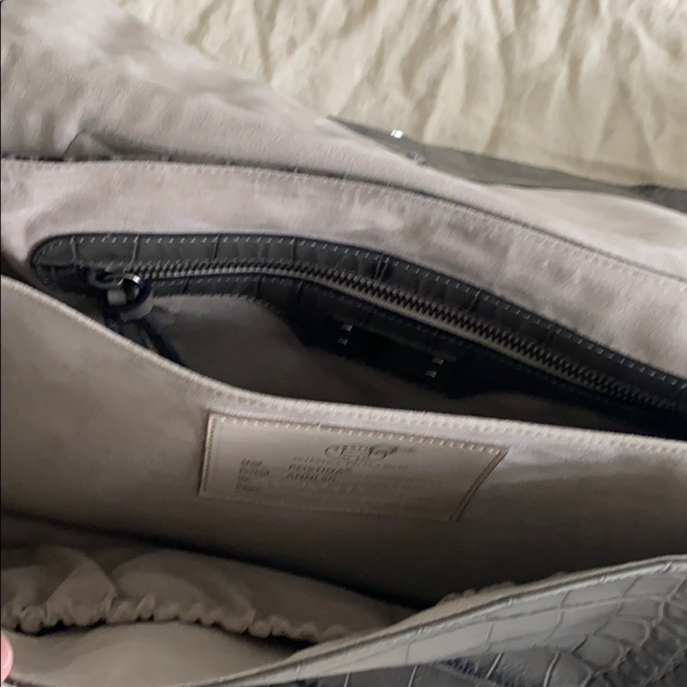 Zanellato Postina Gray Crocodile Embossed Bag - Picture 10 of 13